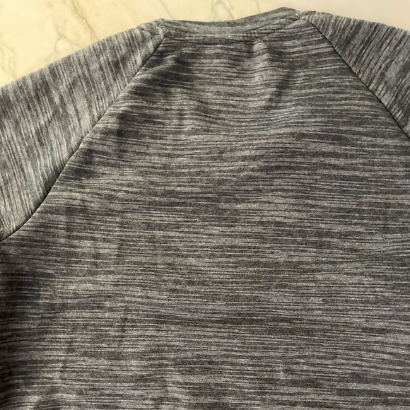 Adidas crew neck sweatshirt sz L color space dye dark gray - Picture 3 of 5